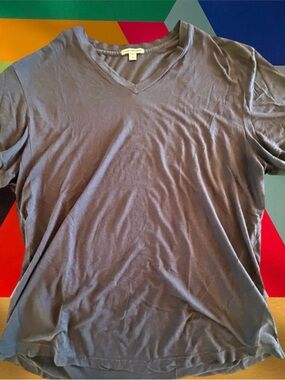 James Perse short-sleeve V-neck T-shirt, Navy, Soft Comfort, Men’s Sz XL